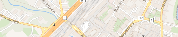Karte P+R Quartier des Halles Morges