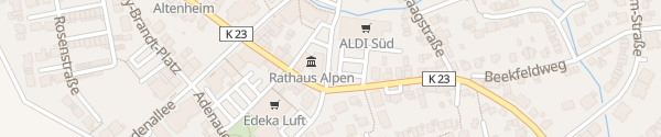 Karte Rathaus Alpen