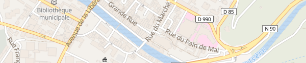 Karte Place du Marché Moutiers