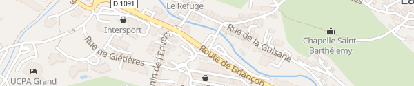 Karte Route de Briançon La Salle-les-Alpes