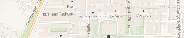 Karte EPFL Esplanade Lausanne