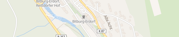 Karte E-Bike Ladestation Bahnhof Bitburg-Erdorf