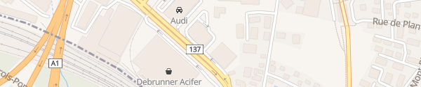 Karte Centre Porsche Lausanne Crissier