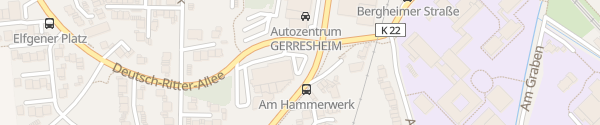 Karte ALDI Süd Hammerwerk Grevenbroich
