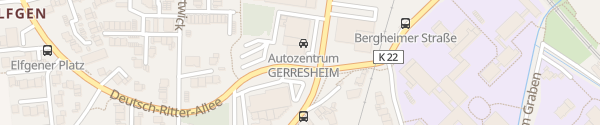Karte Autozentrum Gerresheim Grevenbroich