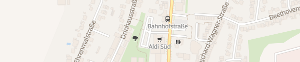 Karte ALDI Süd Bahnhofstraße Moers