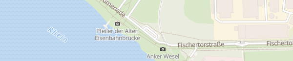 Karte Rheinpromenade Wesel