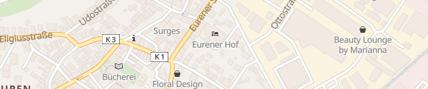 Karte Eurener Hof Trier
