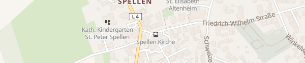 Karte Friedrich-Wilhelm-Straße Voerde-Spellen