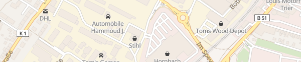 Karte Hornbach Trier