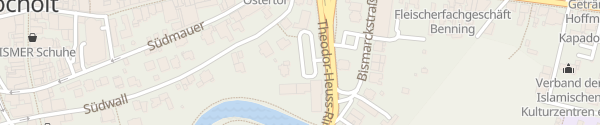 Karte Parkplatz Theodor-Heuss-Ring Bocholt