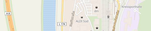 Karte ALDI Süd Rieffstraße Merzig