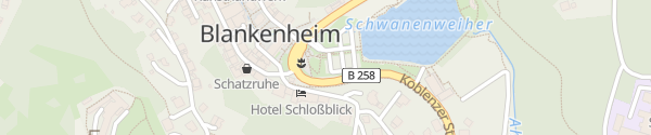 Karte Parkplatz Schwanenweiher Blankenheim
