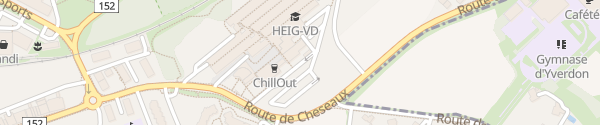 Karte Ingenieurschule HEIG-VD Yverdon-les-bains