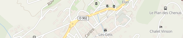Karte Rue de Pressenage Les Gets