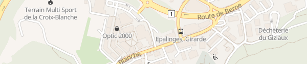 Karte Parking de la Croix-Blanche Epalinges