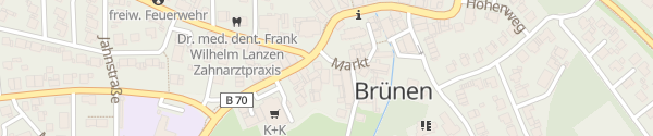Karte Brüner Marktplatz Hamminkeln