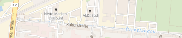 Karte ALDI Süd Kulturstraße Duisburg