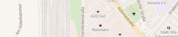 Karte E-Bike-Ladestation ALDI Süd Duisburg