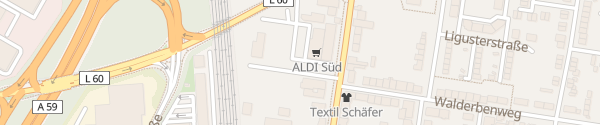 Karte ALDI Süd Großenbaumer Allee Duisburg