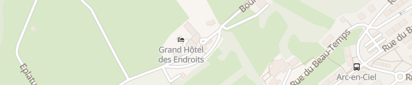 Karte Grand Hôtel les Endroits La Chaux-de-Fonds