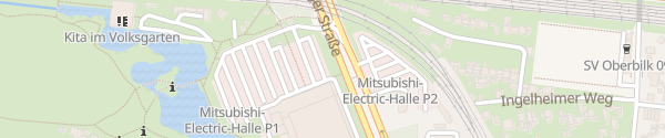 Karte Mitsubishi Electric HALLE Düsseldorf