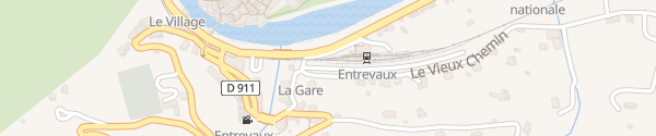 Karte Parking La Gare Entrevaux