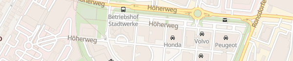 Karte Autozentrum P&A Düsseldorf