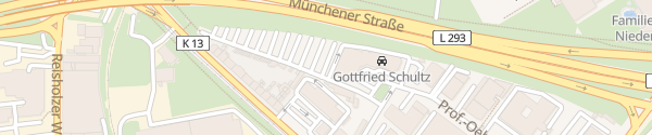 Karte Autohaus Gottfried Schultz Düsseldorf