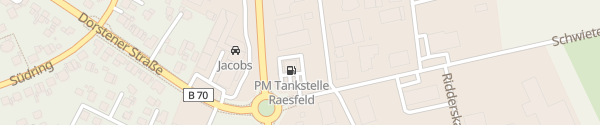 Karte PM Tankstelle Pfennigs Raesfeld