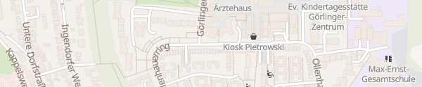 Karte Görlinger-Zentrum Köln