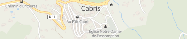 Karte Montée du Château Cabris