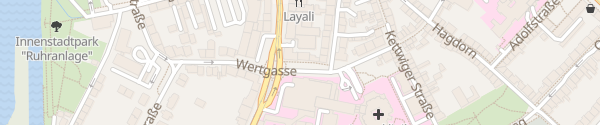 Karte Wertgasse Mülheim an der Ruhr