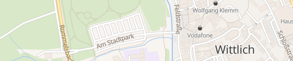 Karte Parkplatz Zentrum / Stadtpark / Rommelsbach Wittlich