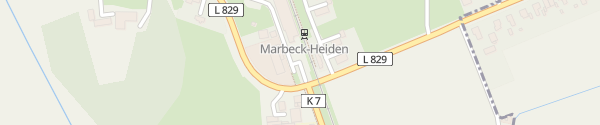 Karte Bahnhof Marbeck-Heiden Borken