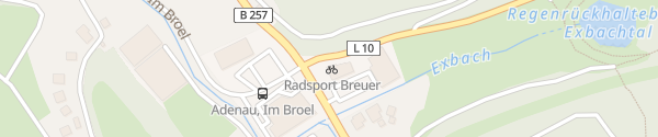 Karte E-Bike Ladestation Radsport Breuer Adenau