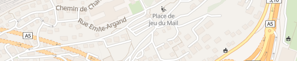 Karte Parking Avenue du Mail Neuchâtel