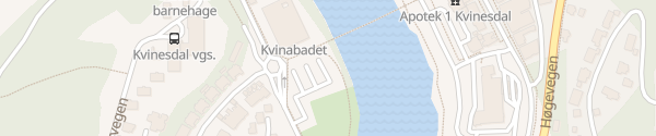 Karte KVINAbadet Kvinesdal