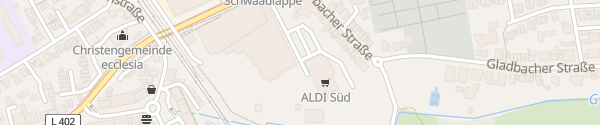 Karte ALDI Süd Hardt Langenfeld