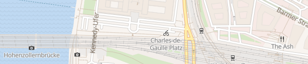 Karte Charles-de-Gaulle-Platz Köln