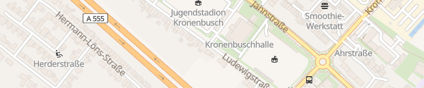Karte Kronenbuschhalle Wesseling
