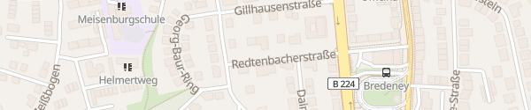 Karte Redtenbacherstraße Essen