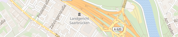 Karte Wirtschaftsministerium Saarbrücken