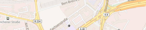Karte Sachsenstraße Essen