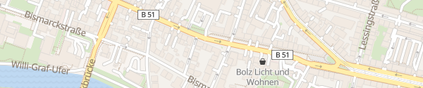 Karte Mainzer Straße Saarbrücken