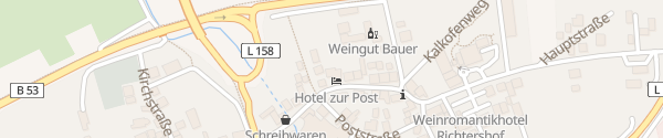 Karte Hotel zur Post Mülheim an der Mosel