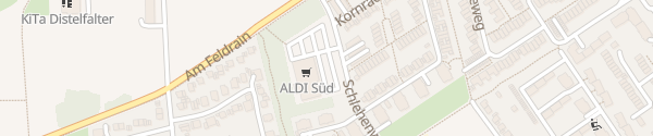 Karte ALDI Süd Am Feldrain Köln