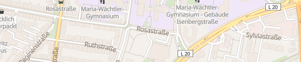 Karte Rosastraße Essen