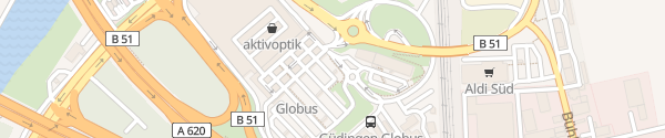 Karte Globus Güdingen Saarbrücken