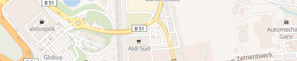 Karte ALDI Süd Saarbrücken